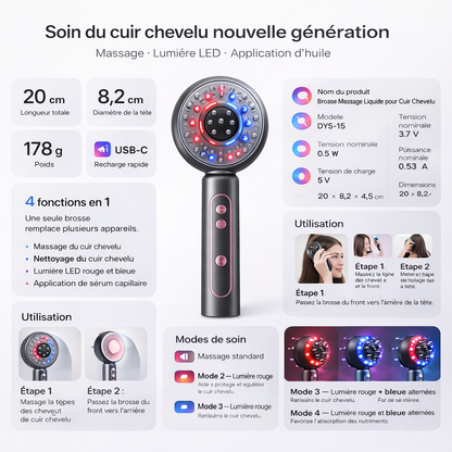 Masseur Luminothérapie avec Applicateur d'huile